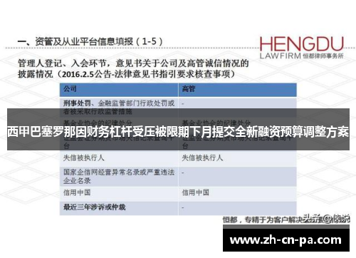 西甲巴塞罗那因财务杠杆受压被限期下月提交全新融资预算调整方案